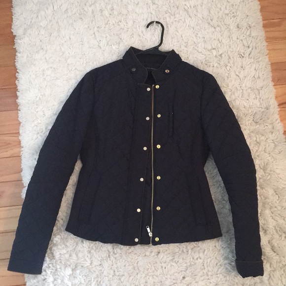 Zara Jackets & Blazers - Zara quilted navy jacket